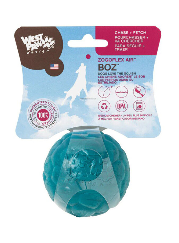 

West Paw Zogoflex Boz Floating Dog Toy, Small, Blue