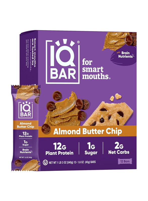 

IQ Bar Almond Butter Chip Protein Bars, 45gm
