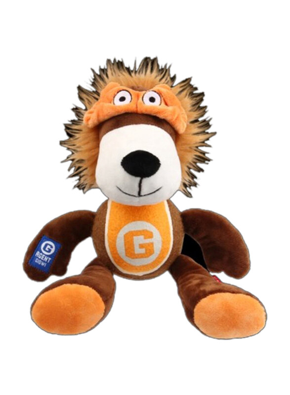 

Gigwi Agent Plush Tennis Ball Dog Toy, Multicolour