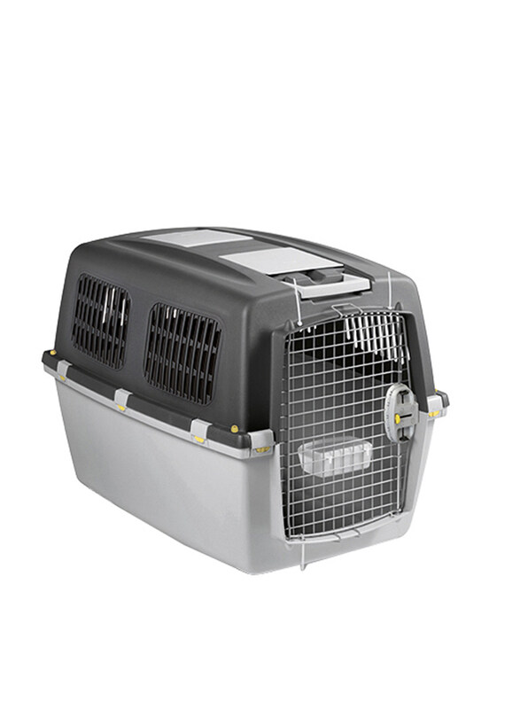 

Stefanplast Gulliver IATA 6 Plastic Pet Carrier Crate, Grey