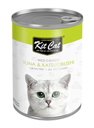 Kit Cat Tuna & Katsuobushi Wet Cat Canned Food, 400g