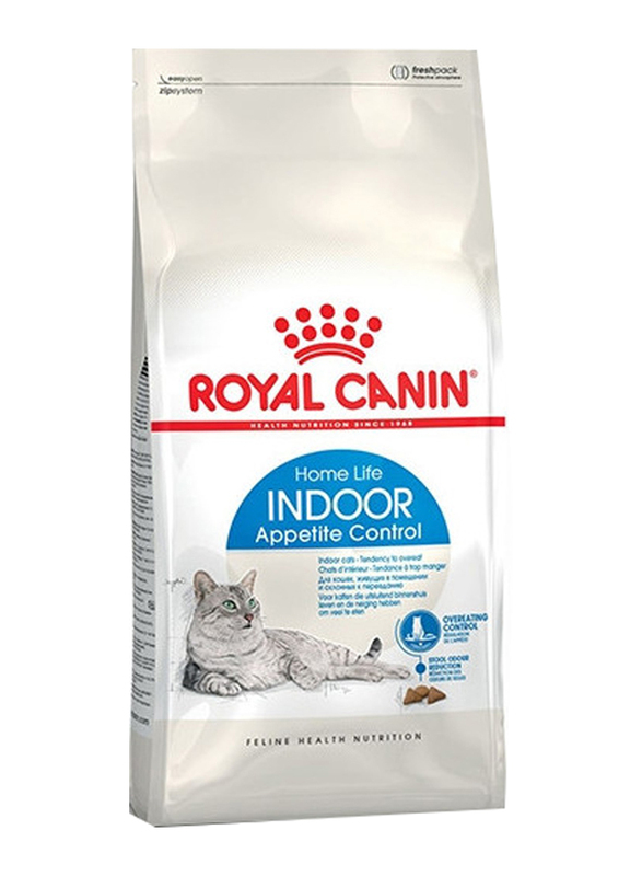 Royal Canin Feline Health Nutrition Indoor Appetite Control Home Life Adult Dry Cat Food, 2 Kg