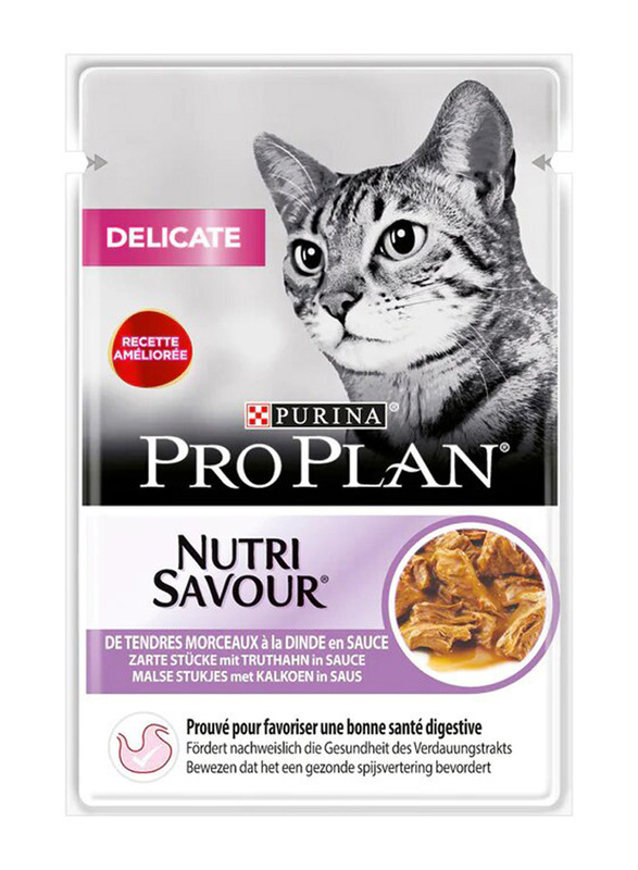 Purina Pro Plan Nutri Savour Delicate Ocean Fish in Gravy Wet Cat Food, 85g