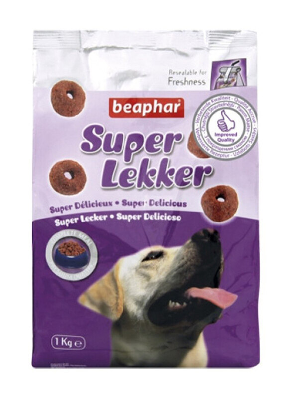 

Beaphar Super Lekker Delicious Dry Dogs Treats, 1 Kg