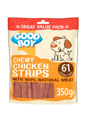 Good Boy Chewy Chicken Strips with 100% Natural Chicken Breast Meat Dry Dogs Food, 350g