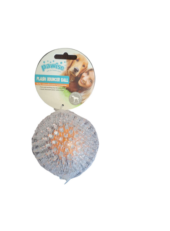 

Pawise Flash Bouncer Ball Toy for Dogs, Assorted