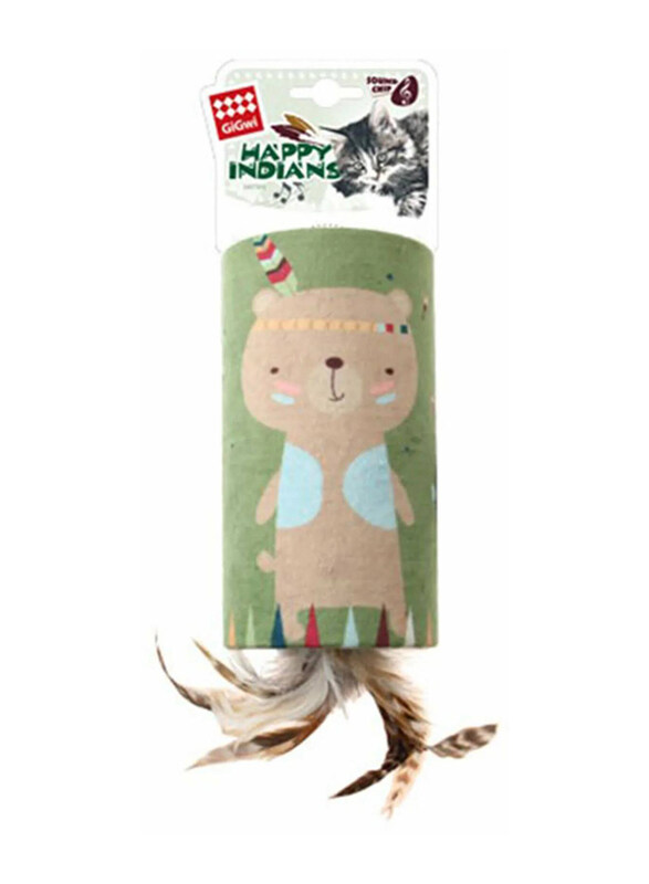

Gigwi Happy Indians Cat Toy with Sound Chip, Multicolour