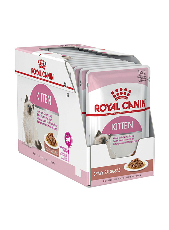 Royal Canin Feline Health Nutrition Instinctive Wet Kitten Food in Gravy, Up to 12 Months, 12 x 85g