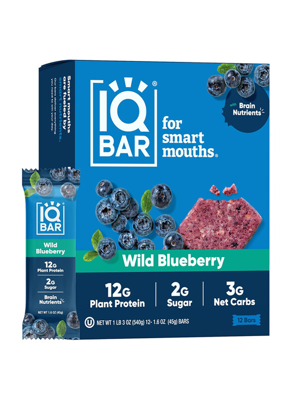 

IQ Bar Wild Blueberry Protein Bars, 45gm