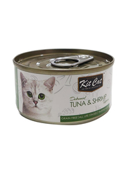 Kit Cat Deboned Tuna & Shrimp Toppers All Life Stages Wet Cat Food, 80g