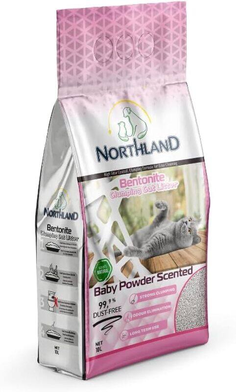 

northland bentonite clumping cat litter baby powder 10L