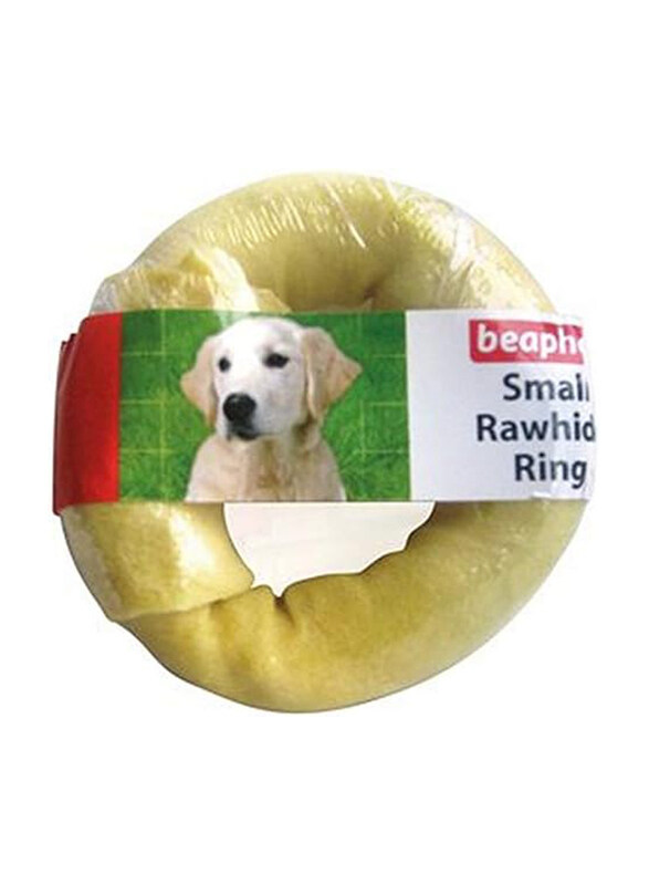

Beaphar Raw Hide Ring Dog Chew Treat, Small