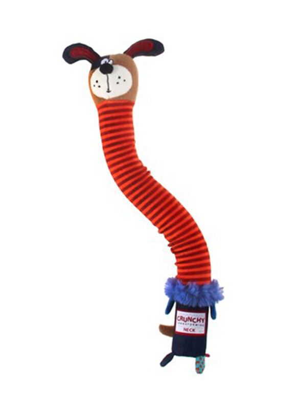 

Gigwi Crunchy Neck Plush Friendz Dog Toy, Multicolour