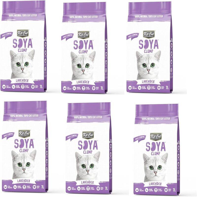 

Kit Cat KITCAT SOYA CLUMPING CAT LITTER LAVENDER 7L X 6PCS