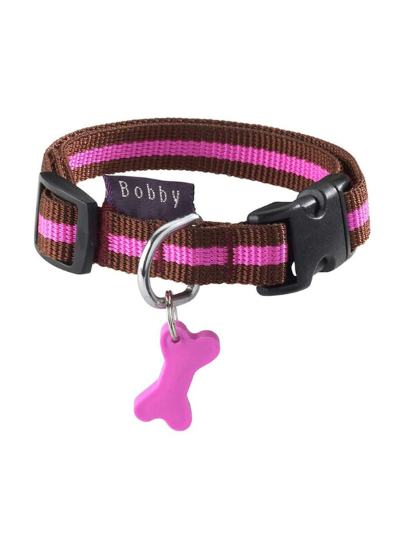 

Bobby Arlequin Nylon Dog Collar, Medium, Maroon
