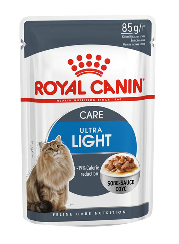 Royal Canin Feline Care Nutrition Ultra Light Thin Slices in Gravy Wet Cat Food, 85g