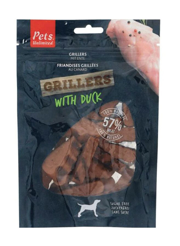 

Pets Unlimited Grillers with Duck Dog Dry Food, 100g