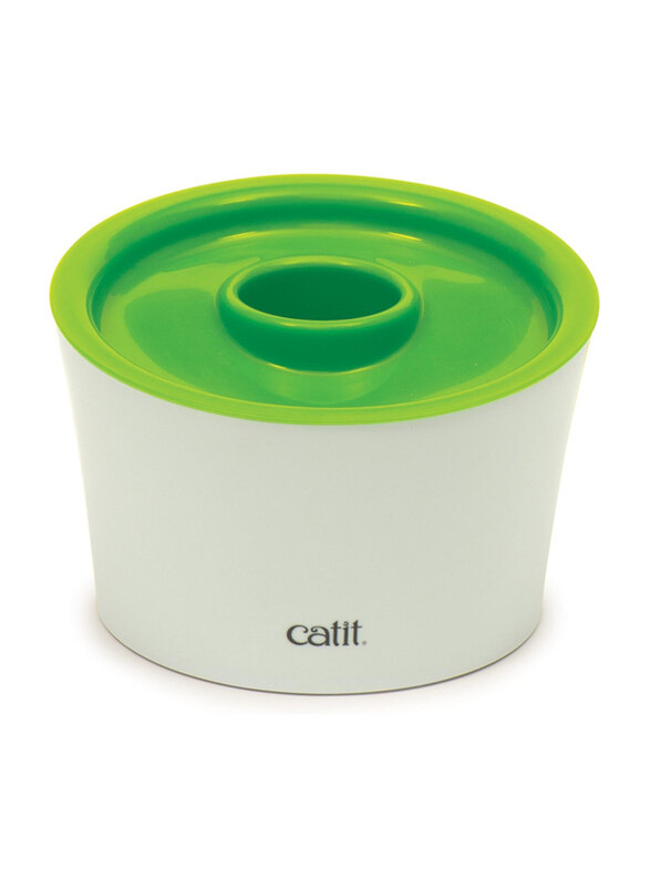 

Catit 3-in-1 Multi Feeder Cat Bowl with Paw Pit, Green/White