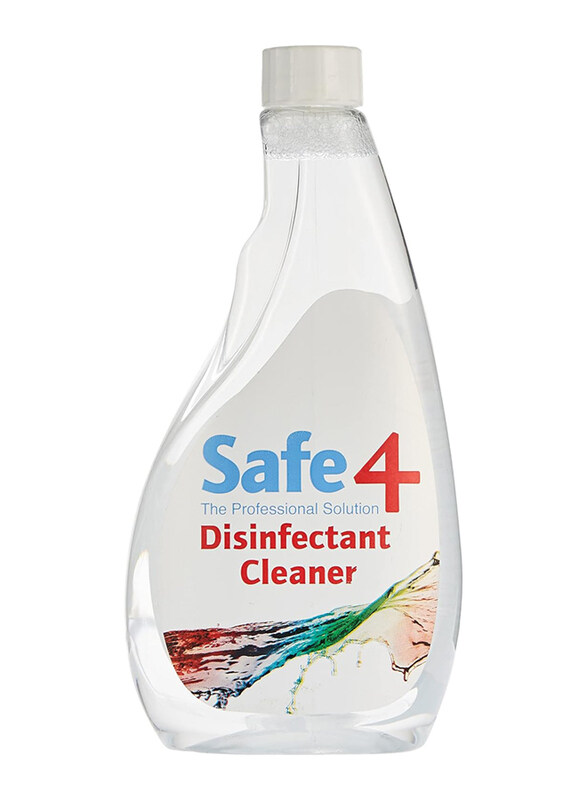 

Safe4 Disinfectant Cleaner Spray, 500ml, Clear