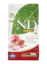 Farmina N & D Pomegranate and Chicken Adult Cat Dry Food Neutered, 1.5 Kg