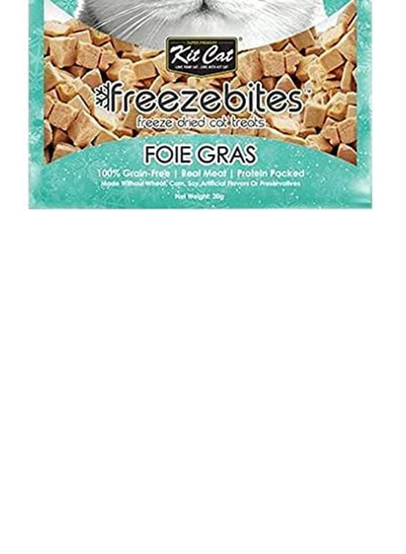 Kit Cat Freeze Bites Treats Foie Gras Duck Liver Dry Cat Food, 20g