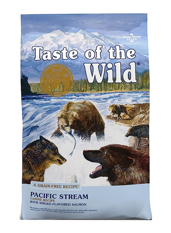 Taste of the Wild Dry Dog Food Pacific Stream Canine Formula with Smoked Salmon for All Life Stages, 2.27 Kg