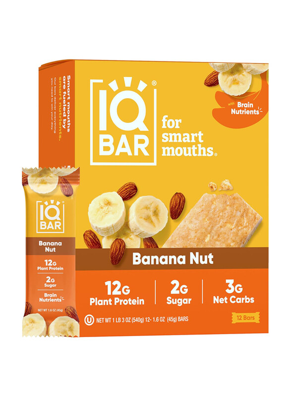 

IQ Bar Banana Nut Protein Bars, 45gm