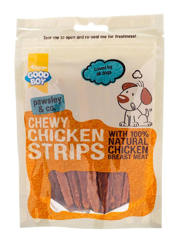 

Good Boy Chewy Chicken Strips with 100% Natural Chicken Breast Dry Dogs Food, 100g