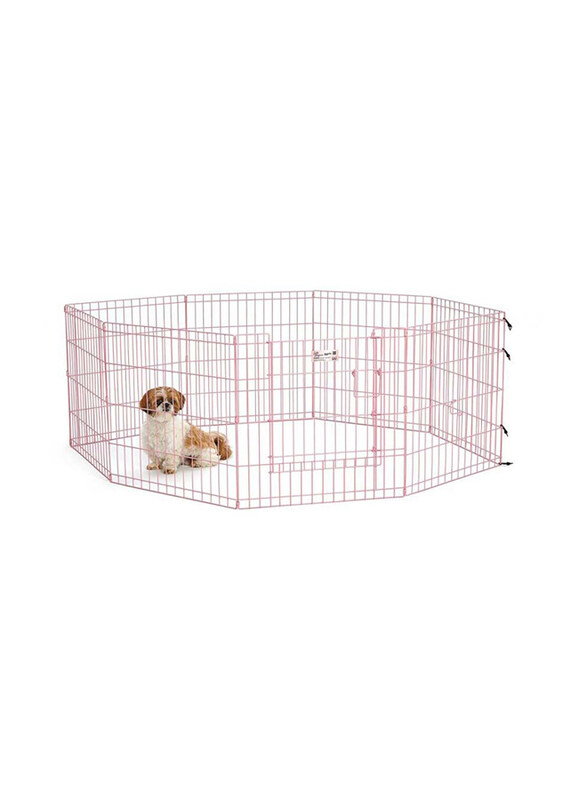 

Midwest 60.9cm Homes Pet Exercise Pen, 1 Pieces, Pink