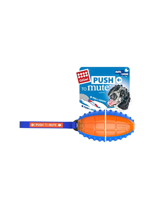 

Gigwi Push To Mute Rugby Ball Sound Control Mix Toy, Multicolour