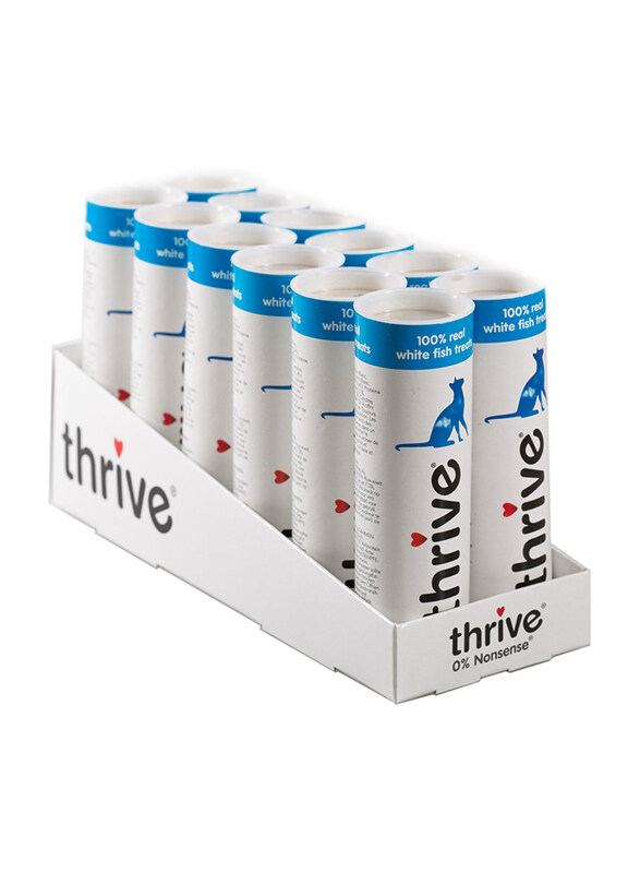 

Thrive Pure & Irresistible Treats with White Fish Dry Cat Food, 15g