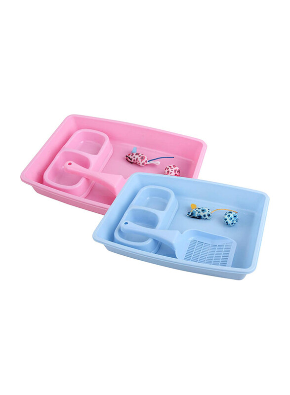 

Pawise Litter Scoop, Pet Bowl & Toy Set for Cat, Pink