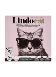 Lindocat Cat Baby Powder Scented Micro Clumping Litter, 5 Kg, Multicolour