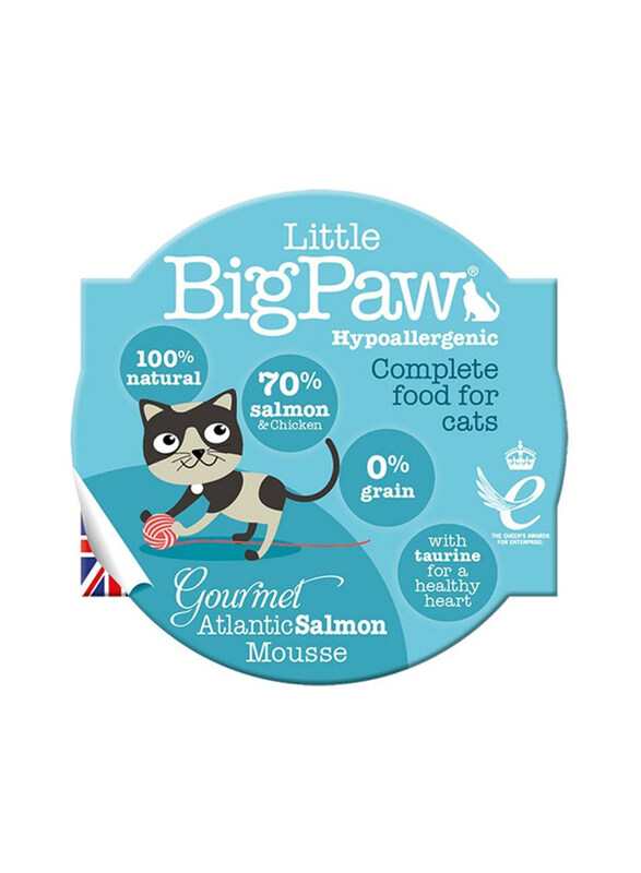 

Little Big Paw Gourmet Atlantic Salmon Mousse Cat Wet Food, 85g