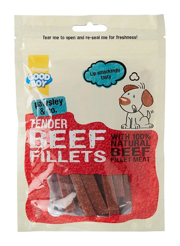 Good Boy Tender Beef Fillets with 100% Natural Beef Fillet Meat Dry Dogs Food, 90g