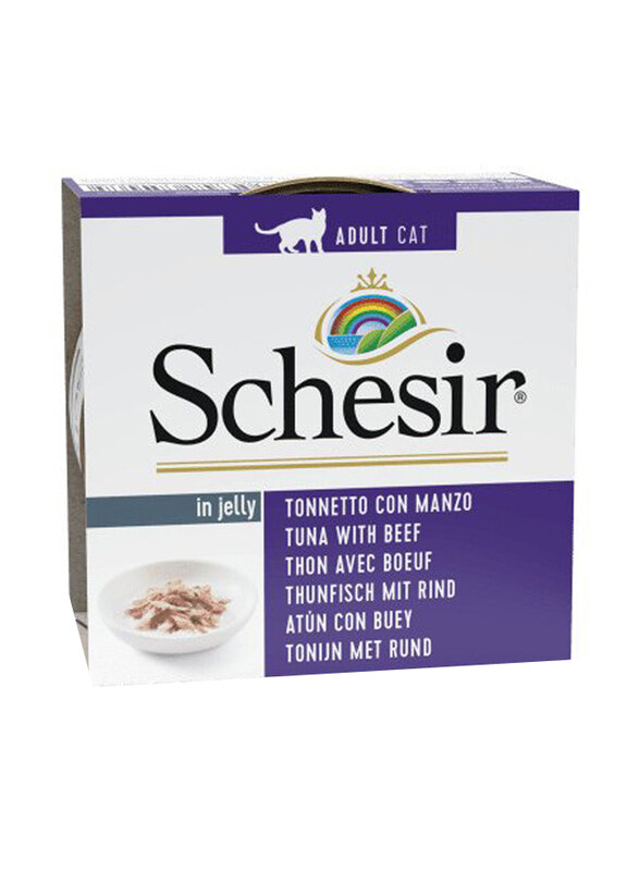 

Schesir Tuna & Beef Fillet in Jelly Wet Cat Food, 85g