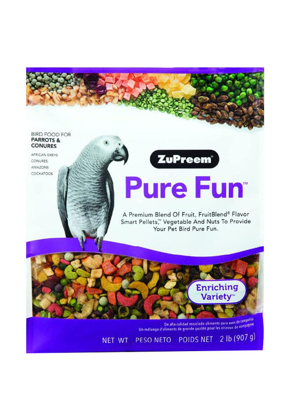 

Zupreem Pure Fun Bird Food for Parrots & Conures Dry Bird Food, 907g