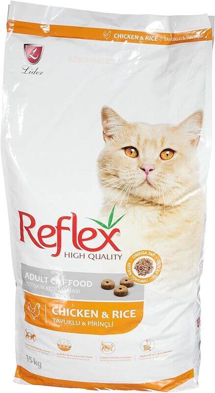 

Reflex Chicken and Rice Adult Dry Cat Food 15 kg