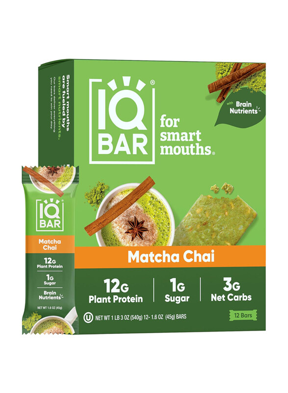 

IQ Bar Matcha Chai Protein Bars, 45gm