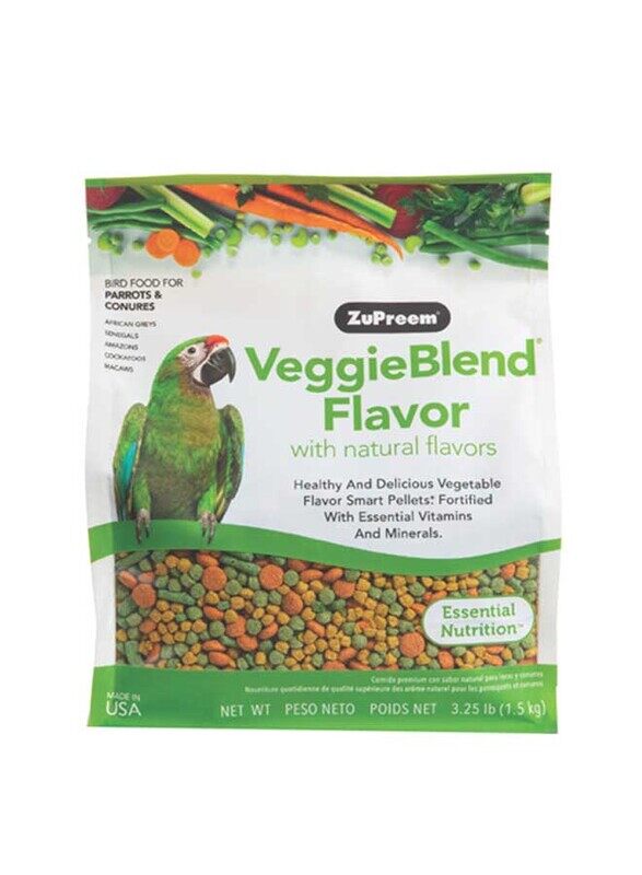 

Zupreem Veggie Blend for Parrots & Conures Dry Bird Food, 1.5 Kg