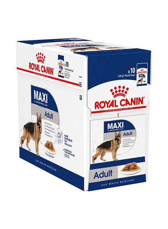 Royal Canin Maxi Adult Wet Dog Food, 10 x 140g