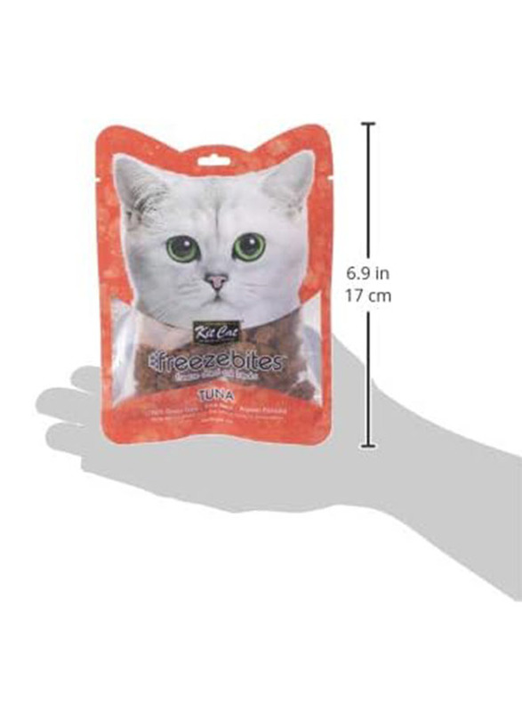 Kit Cat Freeze Bites Treats with Tuna Dry Cat Food, 15g