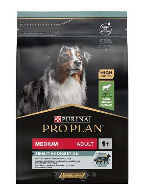 Purina Pro Plan Opti Digest Rich in Lamb Medium Adult Dry Dog Food, 3 Kg