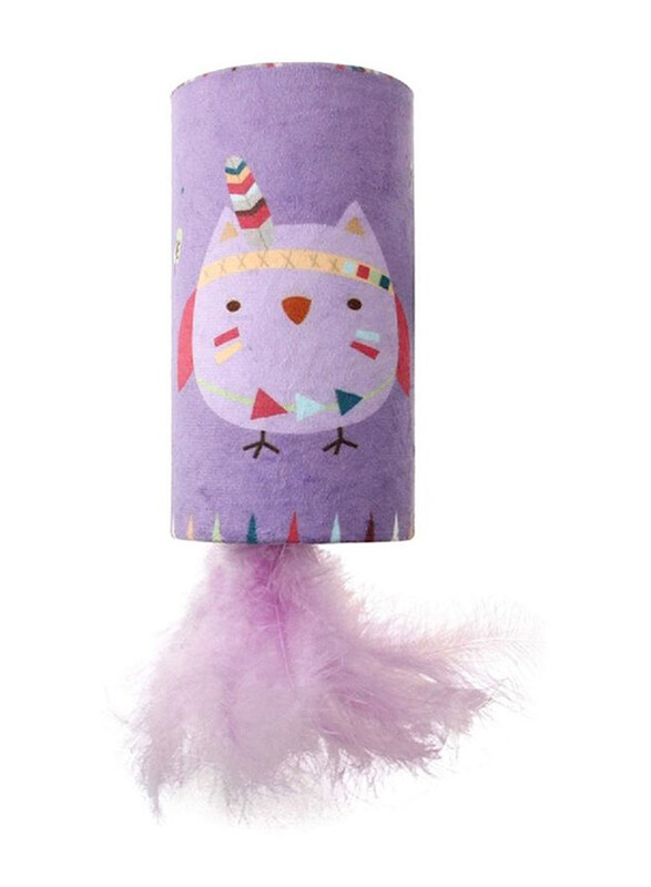 

Gigwi Happy Indians Cat Toy with Sound Chip, Owl, Multicolour