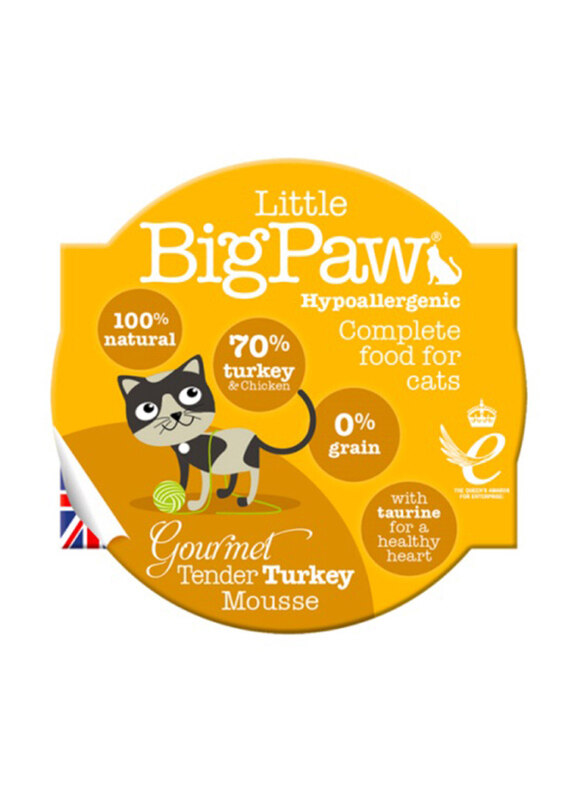 

Little Bigpaw with Turkey Mousse & Chicken Wet Cat Food, 85g