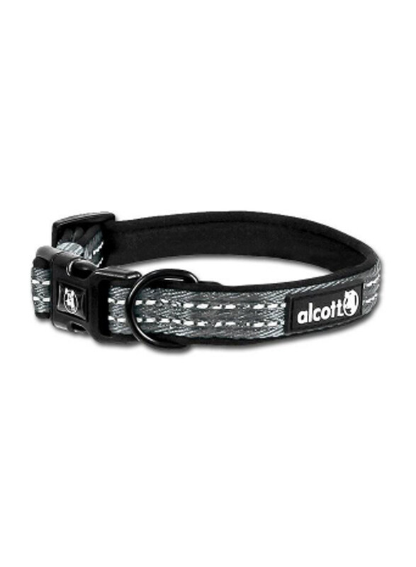 

Alcott Dog Collar, Medium, 25-50cm, Grey