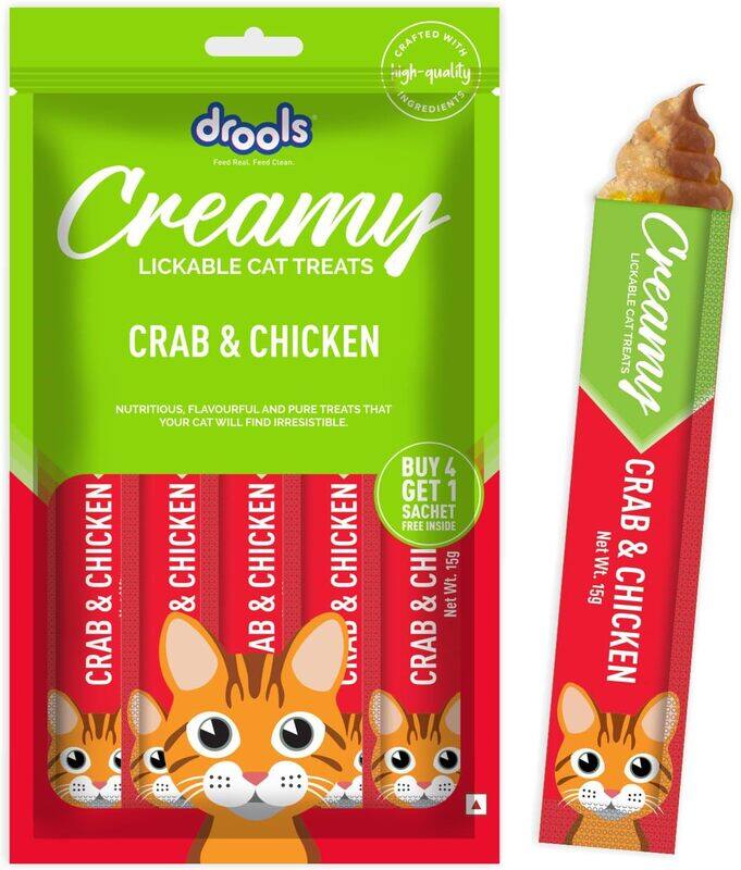 

drools creamy crab& chicken 75g