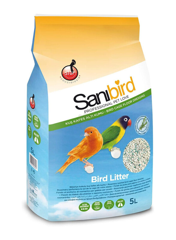 

Sanibird Floor Dressing with Rosemary Scent for Bird Cages, 5 Litter, Multicolour