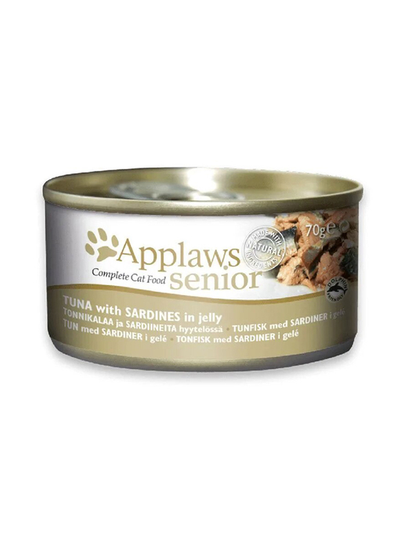 Applaws Tuna with Sardine in Jelly Senior Cat Wet Food, 70g