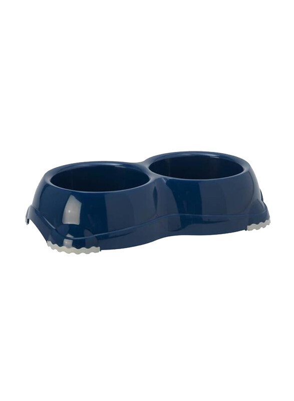 

Moderna Smarty Dual Pet Bowl BPA free, 2 x 645ml, Large, Blue